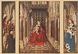 Jan Van Eyck Canvas Paintings - Small Triptych
